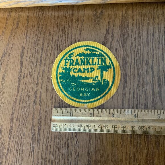 VINTAGE PATCH BADGE for FRANKLIN CAMP GEORGIAN BAY ONTARIO CANADA - LOT OF 2 - Picture 3 of 4